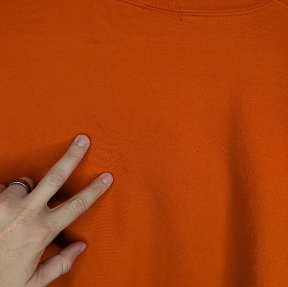 Vintage Jerzees Super Sweats Orange Michigan Sportsman Crewneck Mens 2XG - Picture 12 of 12